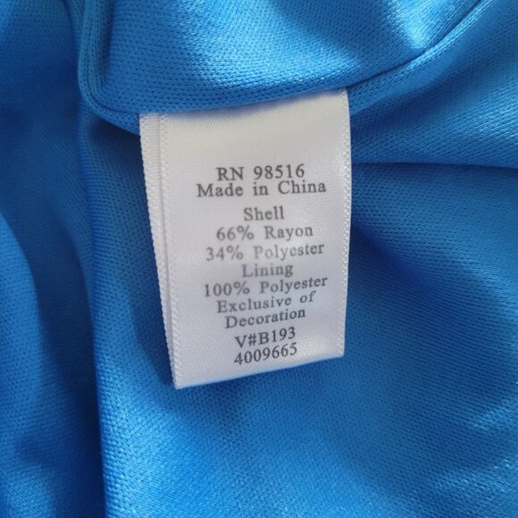 Coldwater Creek Blue Sleeveless Top With Sequin Detail Womens XL 16 Rayon/Polyes - Picture 6 of 10